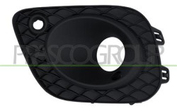 GRIGLIA SINISTRA PARAURTI ANTERIORE NERA GOFFRATA CON SEDE FENDI-CON FORO PDC+SUPPORTO GLB CLASS (X247) - Mod. 12/19 -