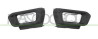 KIT GRIGLIE PARAURTI ANTERIORE NERA GOFFRATA CON SEDE FENDI-CON MODANATURE CROMATE (DESTRA+SINISTRA) PER PROIETTORI A LED 308 (T