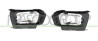 KIT GRIGLIE PARAURTI ANTERIORE NERA GOFFRATA CON SEDE FENDI-CON MODANATURE CROMATE (DESTRA+SINISTRA) PER PROIETTORI A LED 308 (T