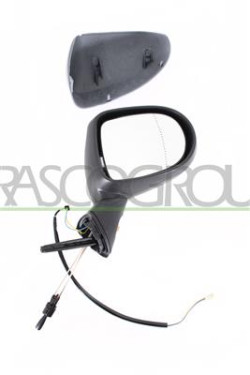 RETROVISORE DESTRO A CAVI CON PRIMER-CON SONDA-CON FANALE-CONVESSO/CROMATO