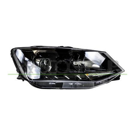 PROIETTORE DESTRO H7+H7 ELETTRICO CON MOTORE-CON LUCE DIURNA-NERO-LED FABIA (NJ) - Mod. 08/14 - 06/18