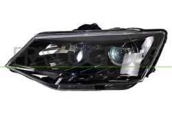 PROIETTORE SINISTRO H7+H7 ELETTRICO CON MOTORE-CON LUCE DIURNA-NERO-LED FABIA (NJ) - Mod. 08/14 - 06/18