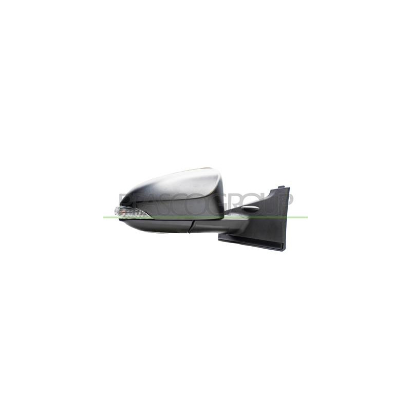 RETROVISORE DESTRO ELETTRICO-TERMICO-NERO-CON MODANATURA NERA GOFFRATA-CON FANALE-CONVESSO/CROMATO-7 PINS YARIS - Mod. 01/17 - 0
