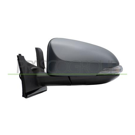 RETROVISORE SINISTRO ELETTRICO-TERMICO CON PRIMER-CON MODANATURA NERA LUCIDA-CON FANALE-CONVESSO/CROMATO-7 PINS YARIS - Mod. 01/