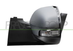 RETROVISORE SINISTRO ELETTRICO-TERMICO CON PRIMER-CON MODANATURA NERA LUCIDA-CON FANALE-CONVESSO/CROMATO-7 PINS YARIS - Mod. 01/