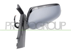 RETROVISORE SINISTRO ELETTRICO-TERMICO CON PRIMER-CON MODANATURA NERA LUCIDA-CON FANALE-CONVESSO/CROMATO-7 PINS YARIS - Mod. 01/
