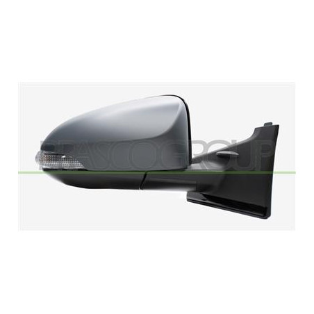 RETROVISORE DESTRO-ELETTRICO-CON PRIMER-TERMICO-CHIUDIBILE-CON FANALE-CON MODANATURA NERA-LUCIDA-CONVESSO-9 PINS YARIS - Mod. 01