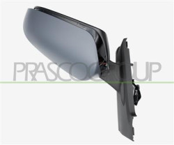 RETROVISORE DESTRO-ELETTRICO-CON PRIMER-TERMICO-CHIUDIBILE-CON FANALE-CON MODANATURA NERA-LUCIDA-CONVESSO-9 PINS YARIS - Mod. 01