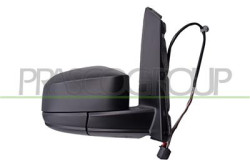 RETROVISORE DESTRO ELETTRICO-NERO-TERMICO-CONVESSO/CROMATO-5 PINS CADDY - Mod. 04/15 - 08/20