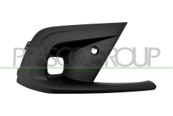 GRIGLIA DESTRA PARAURTI ANTERIORE-NERA-GOFFRATA-CON SEDE FENDI-CON FORO PDC+SUPPORTO HONDA - CIVIC (XI - FE) 5 PORTE - Mod. 09/2