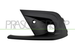 GRIGLIA SINISTRA PARAURTI ANTERIORE-NERA-GOFFRATA-CON SEDE FENDI-CON FORO PDC+SUPPORTO HONDA - CIVIC (XI - FE) 5 PORTE - Mod. 09
