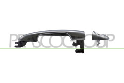 MANIGLIA ANTERIORE SINISTRA-ESTERNA-ARGENTO-CON FORO NOTTOLINO FIAT - 500 L - Mod. 04/12 - 05/17