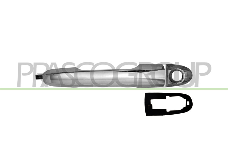 MANIGLIA ANTERIORE SINISTRA-ESTERNA-CROMATA-CON FORO NOTTOLINO FIAT - 500 L - Mod. 04/12 - 05/17
