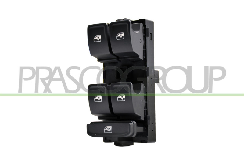 PULSANTIERA ALZACRISTALLO PORTA ANTERIORE SINISTRA-NERA-4 INTERRUTTORI-10 PINS SKODA - OCTAVIA - Mod. 01/17 - 02/20