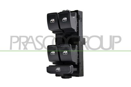 PULSANTIERA ALZACRISTALLO PORTA ANTERIORE SINISTRA-NERA-4 INTERRUTTORI-10 PINS SKODA - OCTAVIA - Mod. 01/17 - 02/20