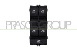 PULSANTIERA ALZACRISTALLO PORTA ANTERIORE SINISTRA-NERA-4 INTERRUTTORI-10 PINS SKODA - OCTAVIA - Mod. 01/17 - 02/20