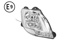 FARO DESTRO ELETTRICO SENZA MOTORE SENZA LAMPADINA (H7-H1-PY21W-LED) OMOLOGATO E9-DAF-CF Euro 6