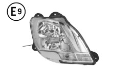FARO DESTRO MANUALE SENZA LAMPADINA (H7-H1-PY21W-LED) OMOLOGATO E9-DAF-CF Euro 6
