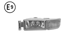 FARO FENDINEBBIA SINISTRO CON FRECCIA BIANCA SENZA LAMPADINA (H4) OMOLOGATO E9-MAN-TGA XL