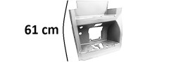 PEDANA SINISTRA CABINA LARGA ALTA SMALTO BIANCO DB9147-MERCEDES-Actros MP4 Cabina Larga