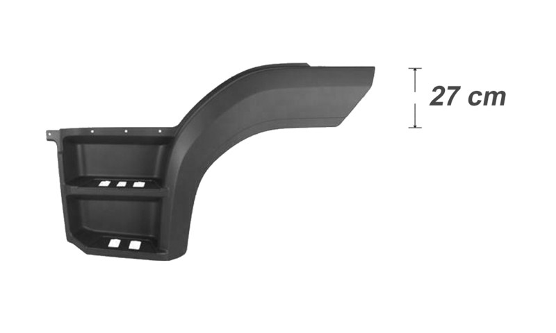 PEDANA PARAFANGO SINISTRO ALETTA H27cm-MERCEDES-Atego Euro 6