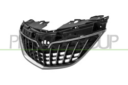 GRIGLIA RADIATORE-NERA-CON MODANATURA CROMATA MOD. 21 - LANCIA - YPSILON - Mod. 09/15 - 01/24