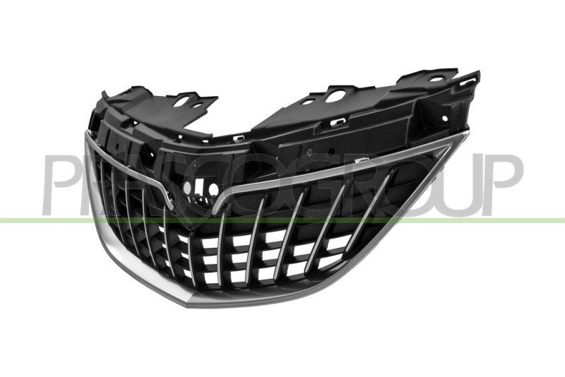 GRIGLIA RADIATORE-NERA-CON MODANATURA CROMATA MOD. 21 - LANCIA - YPSILON - Mod. 09/15 - 01/24