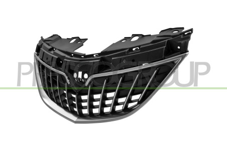GRIGLIA RADIATORE-NERA-CON MODANATURA CROMATA MOD. 21 - LANCIA - YPSILON - Mod. 09/15 - 01/24