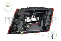 FANALE POSTERIORE DESTRO-ESTERNO-LED SKODA - OCTAVIA - Mod. 01/17 - 02/20