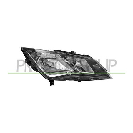 PROIETTORE DESTRO H7+H7-ELETTRICO-CON MOTORE-NERO SEAT - LEON - Mod. 01/13 - 12/16
