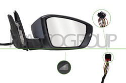 RETROVISORE DESTRO-ELETTRICO-CON PRIMER-TERMICO-CHIUDIBILE-CON FANALE-CON LUCE CORTESIA-CONVESSO-11 PINS SKODA - OCTAVIA - Mod. 
