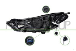 PROIETTORE DESTRO H7+H7-ELETTRICO-CON MOTORE-LED HYUNDAI - TUCSON (TL) - Mod. 04/15 - 08/18