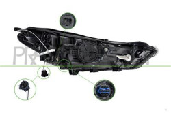 PROIETTORE SINISTRO H7+H7-ELETTRICO-CON MOTORE-LED HYUNDAI - TUCSON (TL) - Mod. 04/15 - 08/18