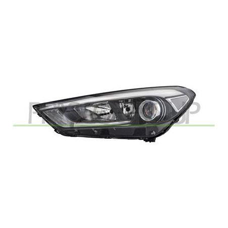 PROIETTORE SINISTRO H7+H7+H7-ELETTRICO-CON MOTORE-CON LUCE DIURNA-NERO-LED HYUNDAI - TUCSON (TL) - Mod. 04/15 - 08/18