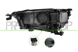 PROIETTORE DESTRO-ELETTRICO-CON MOTORE-SENZA CENTRALINA-FULL LED-VERSIONE VALEO VOLKSWAGEN - T-ROC - Mod. 11/17 - 02/22